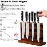 Magnetic Knife Block Holder Rack – Strong Magnetic Stand with Enhanced Magnets for Multifunctional Kitchen Storage