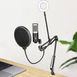 Professional USB Condenser Microphone for PC - Ideal for Computer Gaming, Karaoke, Recording Studio, YouTube, and Twitch Streaming