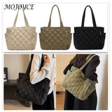 Lightweight Diamond Quilted Hobo Handbag for Women: Adjustable Strap, Zipper Closure