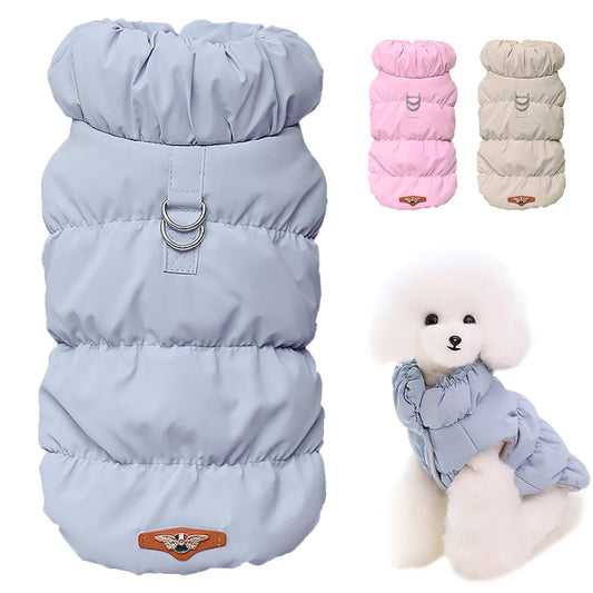 Warm and Soft Padded Pet Coat for Winter: Ideal for Small to Medium Dogs Including Chihuahuas, French Bulldogs, and Poodles, Cozy Puppy and Cat Jacket, Vest Style Pet Outfit