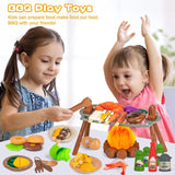 Camping Set for Kids: Tent Toy, BBQ Grill, Pretend Play Kitchen, Cutting Food Set—Indoor and Outdoor Toys, Toddler Gift