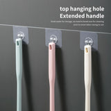 Long-Handled Toilet Brush: Household Cleaning Tool for Reaching Hard-to-Access Areas, Hangs on Wall for Easy Storage