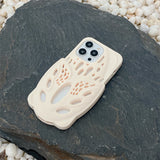 Cute Shoe Hole Cooling Silicone Bracket Phone Case for iPhone 11-14 Pro Max