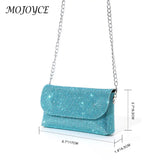 Sparkling Rhinestone Messenger Bag: Fashionable Women's Mini Shoulder Purse