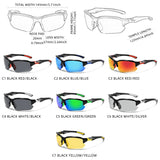 Stylish Unisex Sports Sunglasses: Fashionable Rimless Polarized Sun Glasses for Men, Ideal for Outdoor Riding and Cycling with Goggle Style Shades.