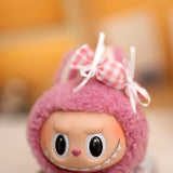 Labubu Idol Doll Outfit Set – Candy Hairpin, Stylish Shorts & Sitting Party Clothing for 17cm Mini Plush Dolls Accessories