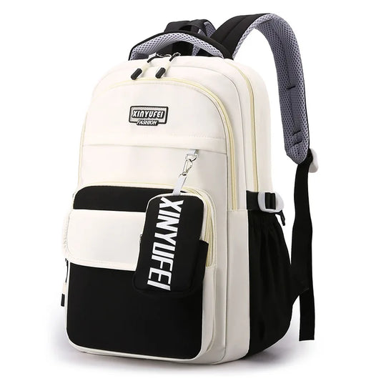 Girls' Elementary School Backpack: Suitable for Ages 7 to 12, Perfect for Carrying Books, Includes a Student Shoulder Bag