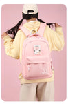 Adorable Children School Backpack - Children's Book Bag for Girls - Cute Shoulder Bag for Students with Kawaii Style - Spacious Large Capacity Backpack