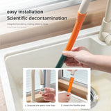 Flexible Sink Cleaning Brush: Rotating Soft Bristles for Washing Vegetables, Dishes, Pots, and Cups in the Sink