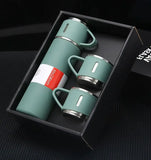 Stainless Steel Vacuum Thermos Cup Set: Ideal for Sport, Travel, Coffee, and Business