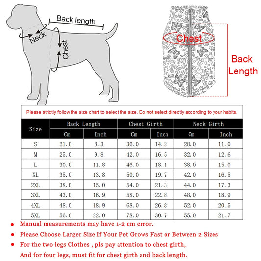 Waterproof Winter Jacket for Dogs: Keeps Pets Warm with a Leopard Print Design, Perfect for Christmas,