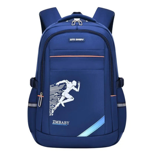 Elementary school boys' waterproof backpack: A spacious book bag designed for primary school students