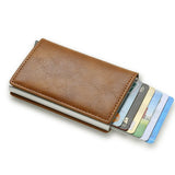 RFID Men's Credit Card Holder: Slim Leather Wallet with Smart Design