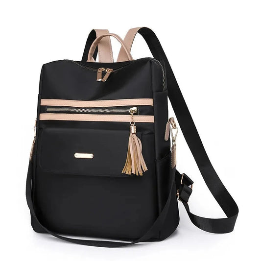 Stylish Lightweight Women's Fashion Backpack: Waterproof and Ideal for Work or Casual Travel, Available in Black or Pink for Girls' School Needs