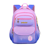 Orthopedic School Backpack for Girls: Featuring a Cute Pink and Blue Book Bag, Waterproof for School Needs