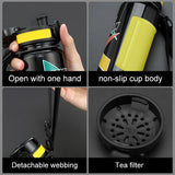 Portable Outdoor Sports Water Bottle: Leak-proof and Non-slip Design, Suitable for Travel and Climbing