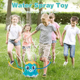 Kids' Octopus Water Sprinkler: Summer Outdoor Play Toy with 8 Wiggle Tubes for Backyard Fun and Games