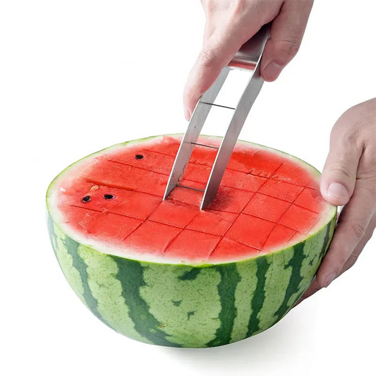 Stainless Steel Watermelon Cube Cutter – Safe and Easy Melon Slicer for Kitchen | Fruit Cutting Gadget