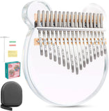 Portable Acrylic Kalimba Thumb Piano – 17-Key Mbira Musical Toy for Kids – Charming Christmas Gift