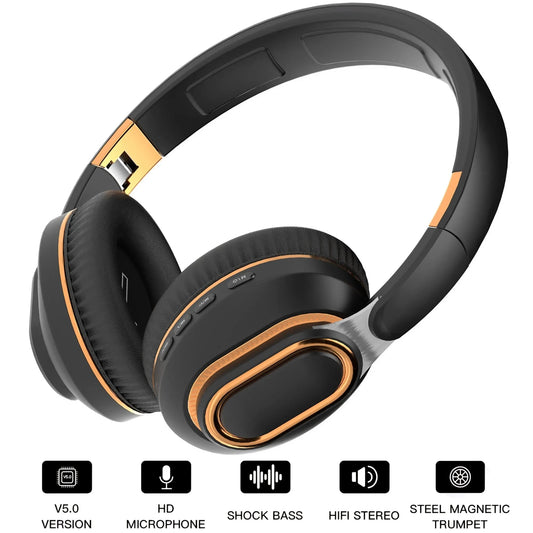 Elevated Sound Quality Wireless Headset With Microphone Gaming Headset For PC Music Bliss Portable Wireless Sound