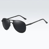 Polarized Luxury Sunglasses for Men - Retro Sun Glasses Ideal for Driving and Fishing, Featuring Male Metal Eyeglasses