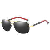 Vintage Polarized Sunglasses for Men - Aluminum Frame, Coated Lenses, Ideal for Driving and Outdoor Activities