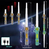 2-in-1 LED Light Saber – Expandable Sword with Realistic Sound Effects – Ideal for Smooth Swinging Action and Perfect for Kids