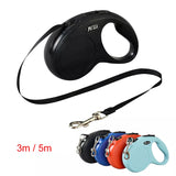 3m/5m Automatic Retractable Pet Leash: Durable Nylon, Ideal for Small to Medium Dogs, Cats, and Puppies, Perfect for Walking