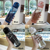 780ml Leakproof Sports Water Bottle, Portable and Clear for Gym and Travel Use