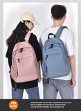 Large Capacity Simple Backpack: Lightweight and Solid-Colored, Ideal for College Girls and Students' School Bags