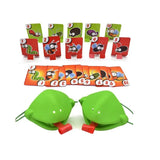 Humorous Parent-Child Desktop Toy With Lizard Mask And Sticky Frog Tongue