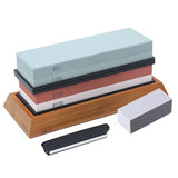 Double-Sided Knife Sharpening Stone: Features 2 Stages with Grit Ranges from 240 to 10000,