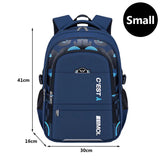 Spacious Elementary School Backpack for Boys: Waterproof Oxford Fabric Bookbag with Large Capacity and Luminous Design