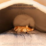 Winter Warm Large Dog Nest: Removable and Washable Dog Bed, Seasonal Pet House for Big Dogs and Cats