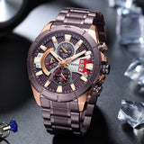 CURREN Men's Watches: Luxury Brand, Casual Steel Quartz, Business, Sporty, Waterproof, Date Chronograph - Reloj Hombre