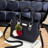 Yogodlns Vintage PU Leather Women's Handbag with Tassel Detail