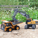 RC Construction Trucks for Boys: Remote Control Excavator, Dump Truck, and Bulldozer. Electric Cars for Kids, Perfect Gift