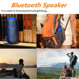 Outdoor Portable Wireless Speaker- Bluetooth Speaker Column with Dual Bass Sound, Subwoofer, FM Radio, Music Player, and Loudspeaker