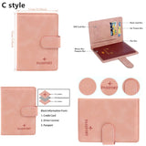 Passport Holder for Couples: PU Leather Travel Cover with Credit Card and SIM Card Slots, ID Wallet, and Bag for Passports