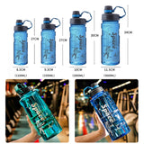 Transparent Plastic 1-Liter Sports Bottle: BPA-Free and Portable for Outdoor Travel, Perfect for Hydration on the Go