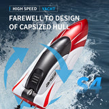 Dynamic Launching S4 High-Speed Boat: 2.4G Remote Control Ship for Kids