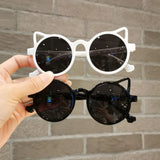 Summer Sunglasses for Kids - Cute Animal Cartoon Design with Flower Wings, Lovely Vintage Style, Classic Protection