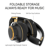 Collapsible Wireless Headphones with Stereo Sound, Deep Bass, Wireless Calling, 400mAh High-Capacity Battery, 40mm Steel Magnetic Drivers for Powerful Bass