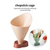 Punch-Free Chopsticks Holder: Household Drainage Basket for Kitchen Tableware, Including Spoons and Integrated Storage