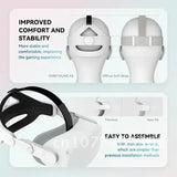 Comfortable Replacement Head Strap for Meta Oculus Quest 2 Accessories, Compatible with Elite Strap, Offers Enhanced Protection