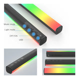 Smart Music RGB Light Bar - Ambient Lighting with Built-In MIC, Ideal for Gaming, TV, Bedroom, Living Room, and Parties