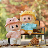 Labubu Doll Duck & Rabbit Outfit Set – 17cm Plush Clothes with Yarmulke Hat, Shirt, and Pants Three-Piece Accessories for Cute Styling