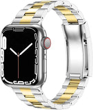 Premium Stainless Steel Link Bracelet for Apple Watch - Ultra Band 49mm, 45mm, 44mm, 40mm, 41mm, 38mm, 42mm