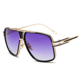 High-End Men's Sunglasses featuring Mirrored Lenses featuring Mirrored Lenses - Retro Square Designer Shades