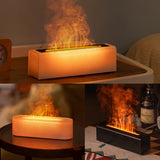 RGB Flame Essential Oil Diffuser: Ultrasonic Air Humidifier with Cool Mist, LED Lighting, and Aromatic Home Fragrance